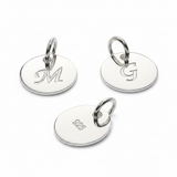 Initial Tag Sterling Silver Pendant 8mm (Choose A–Z)