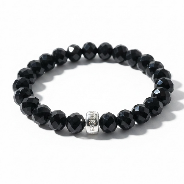 Sabo Black Beaded Bracelet