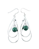 Malachite Sterling Silver Earrings