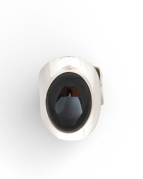 Onyx Sterling Silver Wrap Ring