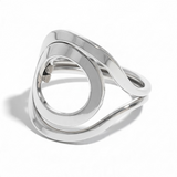 Circle Eclipse Sterling Silver Ring