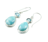 Larimar Sterling Silver Earrings