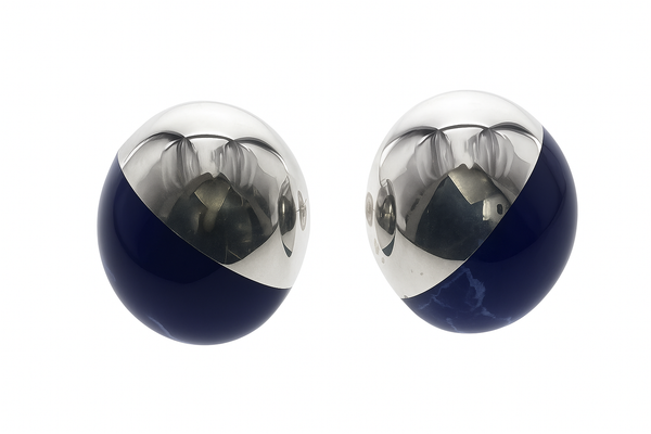 Lapis .925 Sterling Silver Stud Earrings