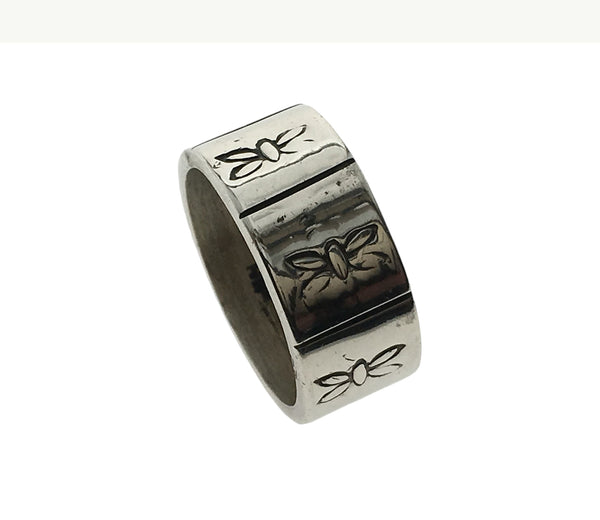 Butterfly Sterling Silver Band