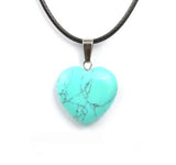Heart Shape Blue Crystal Necklace