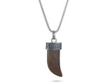 Stainless Steel Bronzite Necklace