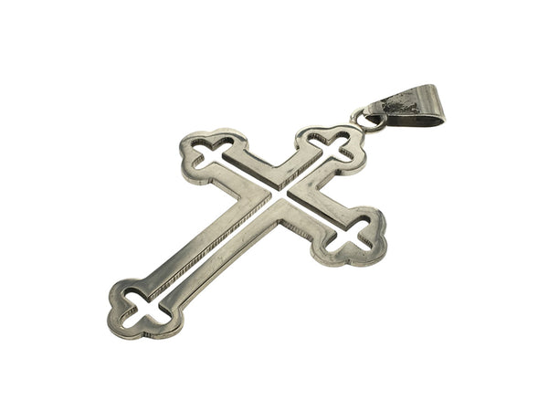 Cross Sterling Silver See Through Middle Pendant