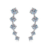 Moisannite S925 Sterling Silver Earring