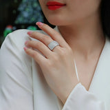 Moissanite S925 Silver Sparkling Moissanite Ring