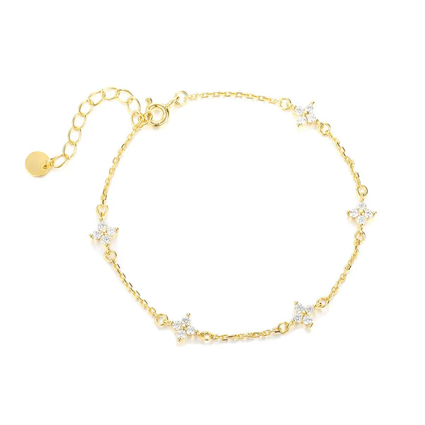 S925 Sterling Silver Micro-Pave Zircon Bracelet