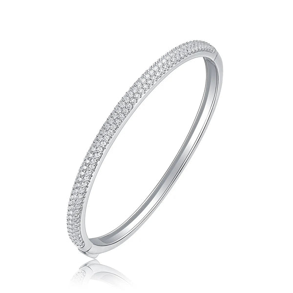 Moisannite S925 Sterling Silver Bangle