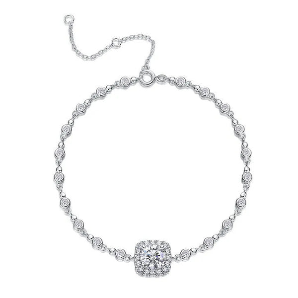 Moissanite S925 Sterling Silver Bracelet