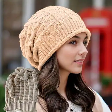 Wool Blend Beanie Hat