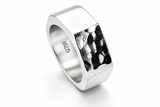 Hammered/Plain Sterling Silver Band Ring - MA026