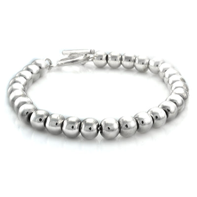 Ball 8mm Bracelet Sterling Silver