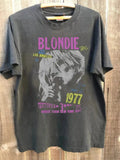 Women's Retro Blondie Tour 1977 T-shirt Cotton Streetwear Oversized Loose Casual Short