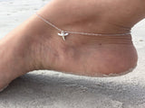 Foot Silver Shark Tooth Anklet - Essentially Silver Jewelry