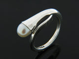 Pearl End Sterling Silver Wrap Ring - Essentially Silver Jewelry