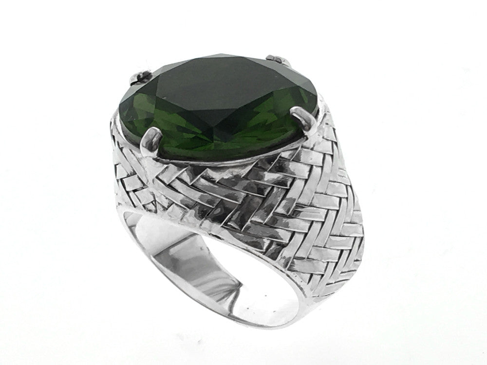 Alexanderite Signit Sterling Silver Ring - Essentially Silver Jewelry