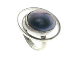 Mabe Pearl Saturn .925 Sterling Silver Ring