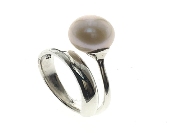 Pearl Wrap .925 Sterling Silver Ring