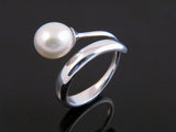 Pearl Wrap .925 Sterling Silver Ring - Essentially Silver Jewelry