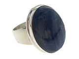 Kynite Oval Stone Sterling Silver Ring - Essentially Silver Jewelry