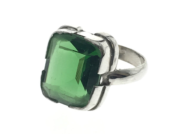 Green Quartz Sterling Silver Ring