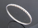 Plaited 4mm Sterling Silver Bangle - Essentially Silver Jewelry