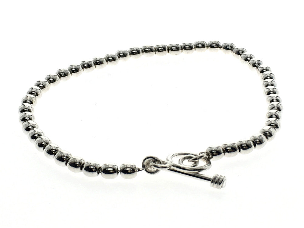 Ball 4mm Bracelet Sterling Silver - Essentially Silver Jewelry
