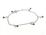 Dainty Jingle Ball Chain Sterling Silver Bracelet - Essentially Silver Jewelry