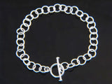 Circle Link Sterling Silver Bracelet - Essentially Silver Jewelry