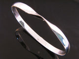 Plain Twisted 6mm .925 Sterling Silver Bangle - Essentially Silver Jewelry