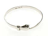 Hook .925 Sterling Silver Bangle - Essentially Silver Jewelry
