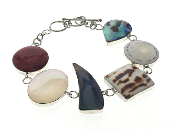 Shell Shaped Sterling Silver Bracelet - Essentially Silver Jewelry
