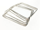 7 Squares 20mm Sterling Silver Bangle - Essentially Silver Jewelry