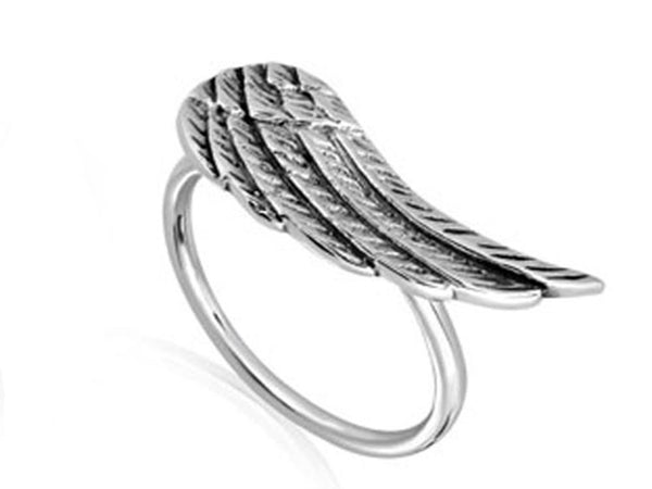 Angel Wing Sterling Silver Ring - Essentially Silver Jewelry