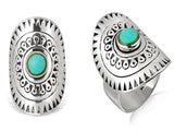 Bohemian Turquoise Sterling Silver Ring - Essentially Silver Jewelry