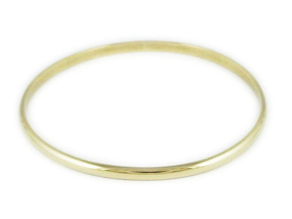 9ct Solid Gold 4mm/58mm Bangle