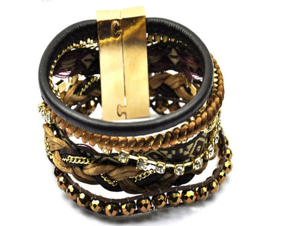 Brazilian Ipanema Magnetic Beaded Bracelet - Essentially Silver Jewelry