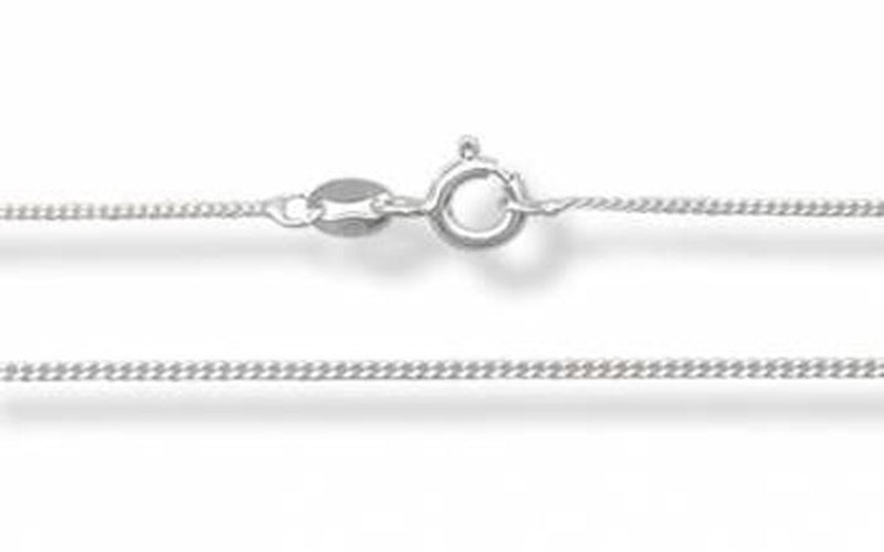 Chain Curb Sterling Silver Necklace