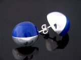Lapis .925 Sterling Silver Stud Earrings - Essentially Silver Jewelry