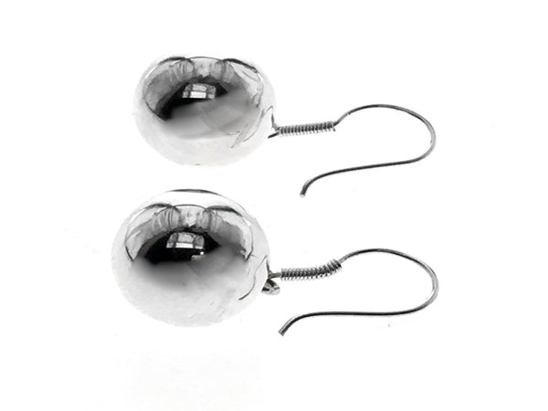 Ball Drop 12mm Sterling Silver Earrings - Essentially Silver Jewelry