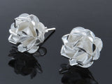 Rose 11mm Sterling Silver Stud 