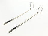 Long Graduated Bar Sterling Silver Earring - Essentially Silver Jewelry