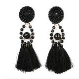 Tassel Fashion Black Earrings