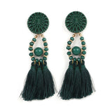 Tassel Fashion Green Earrings