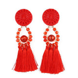 Tassel Fashion Red Earrings