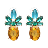 Crystal Pineapple Gem Fashion Earrings