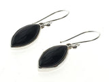 Onyx Teardrop .925 Sterling Silver Earring - Essentially Silver Jewelry